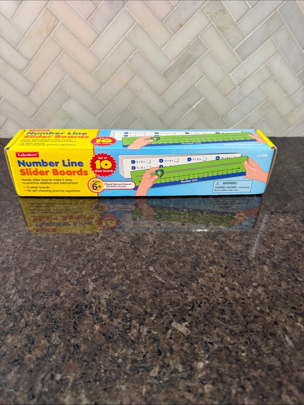 Lakeshore Number Line Slider Boards 0-20 Set of 10 Educational Set NIB